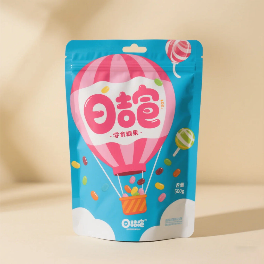 Custom Eco-Friendly Biodegradable Snacks Bags Food Grade Stand up Pouch Heat Seal Zipper Top Recyclable Food Packaging Bags