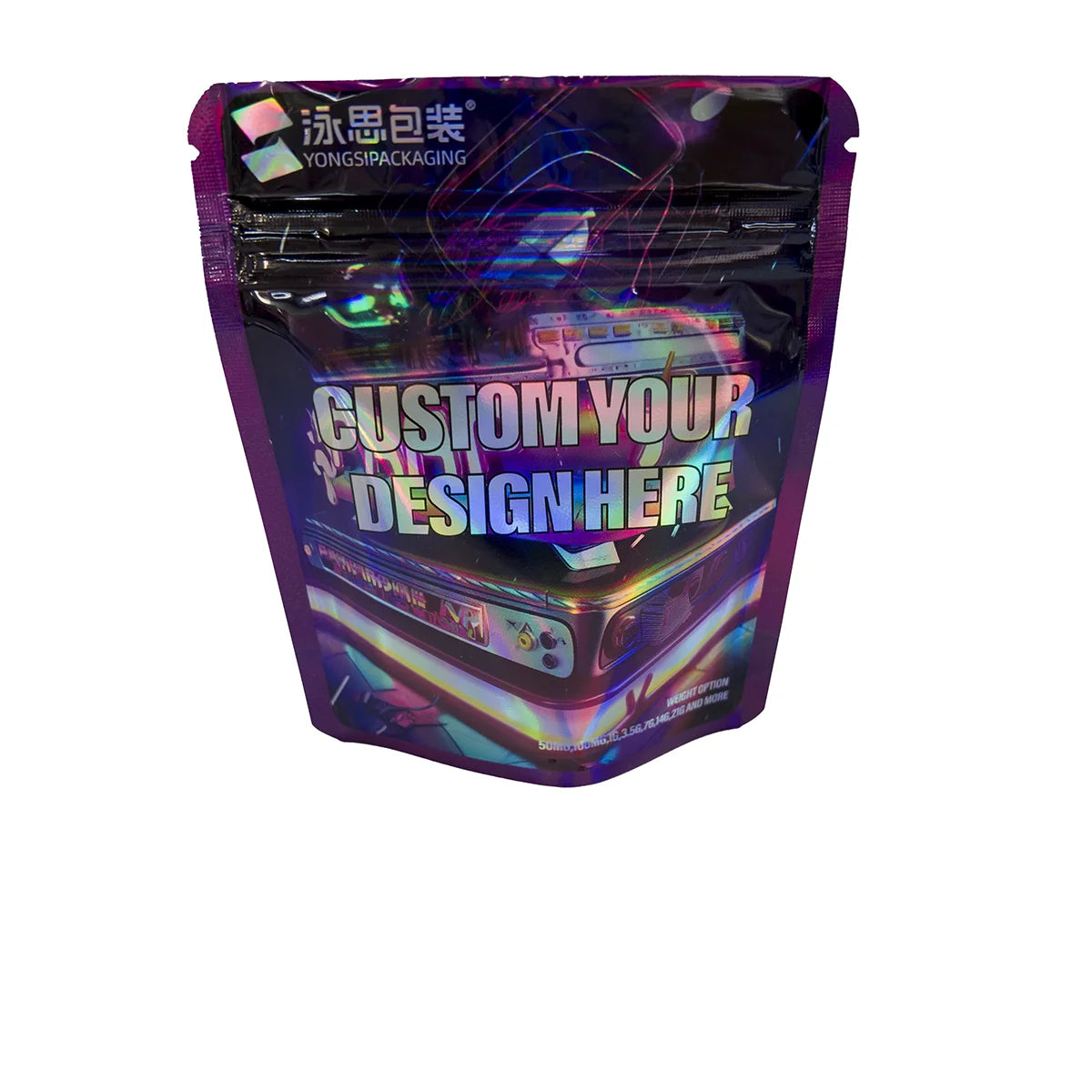 5000pcs Custom Print Mylar Bags Child-Resistant Stand Pouch Cut Plastic Food Sushi Milk Pet Food Jelly with Competitive Price