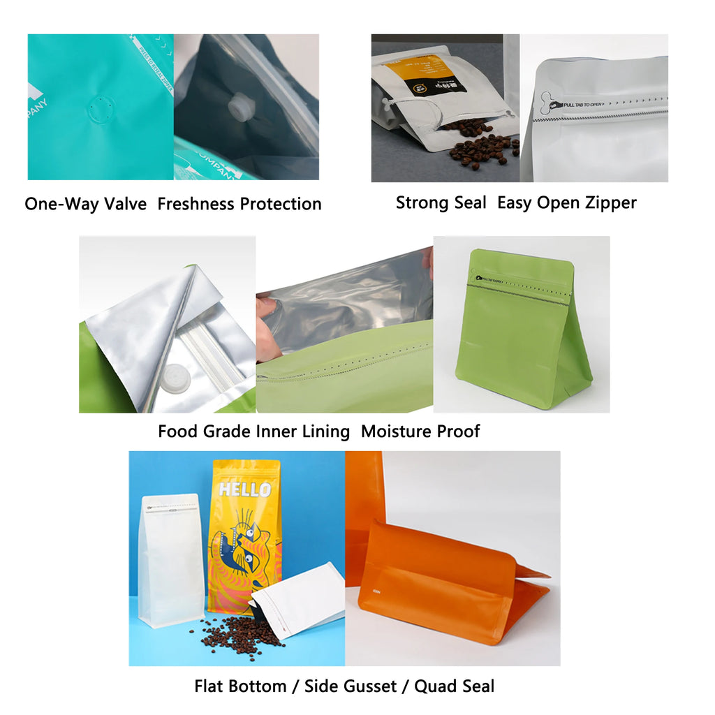 Eco Friendly Transparent Stand up Bag for Snacks Stand up Packaging
