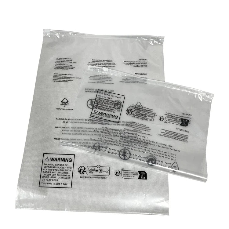Recyclable Plastic Poly Bag for Clothing Packaging Zipper Bag