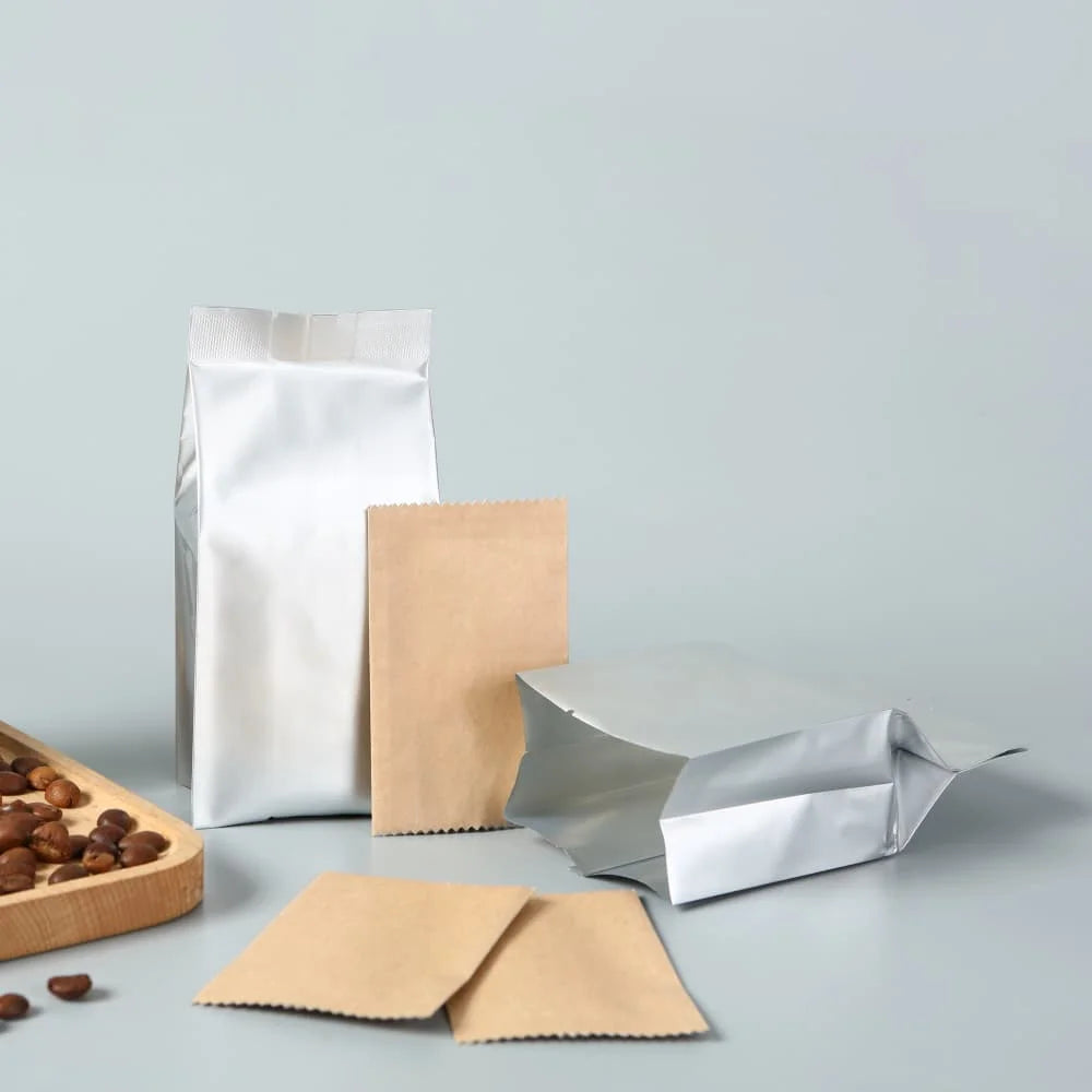 Customized Square Bottom PE Zipper Moisture Proof Matte Packaging Bag with Tear Slots for Recyclable Food Packaging