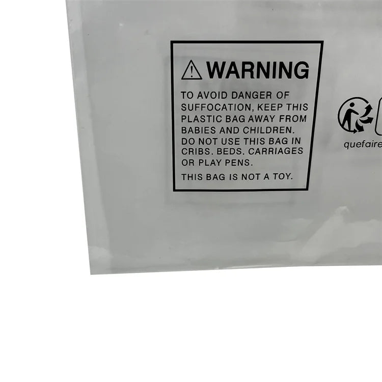 Recyclable Plastic Poly Bag for Clothing Packaging Zipper Bag